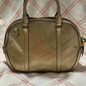 Elegant Gold Burberry Handbag